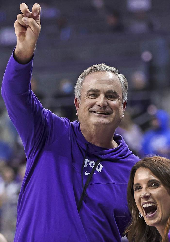 Sonny Dykes-TCU Basketball Game